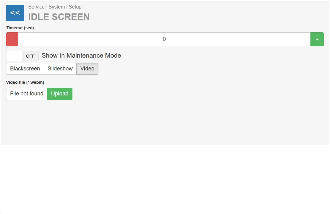 Idle Screen Video