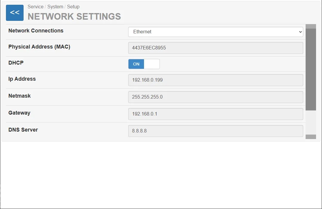 Network Settings