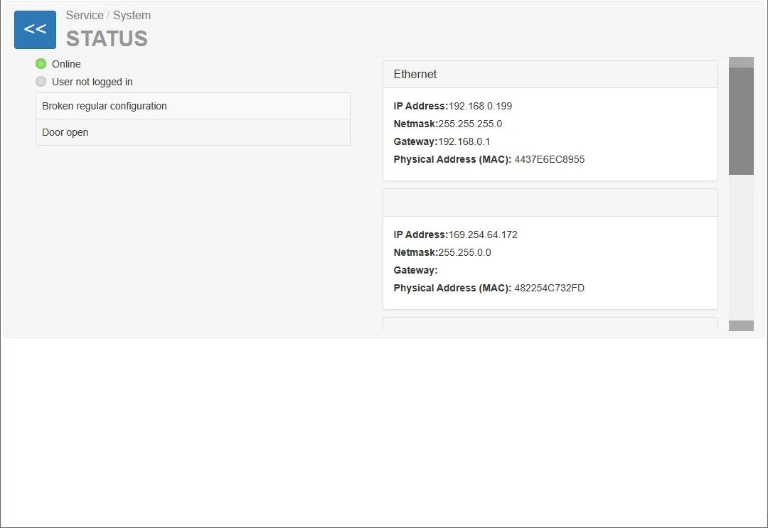 Status Page
